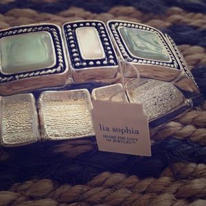 Mother of Pearl and Silver Bracelet